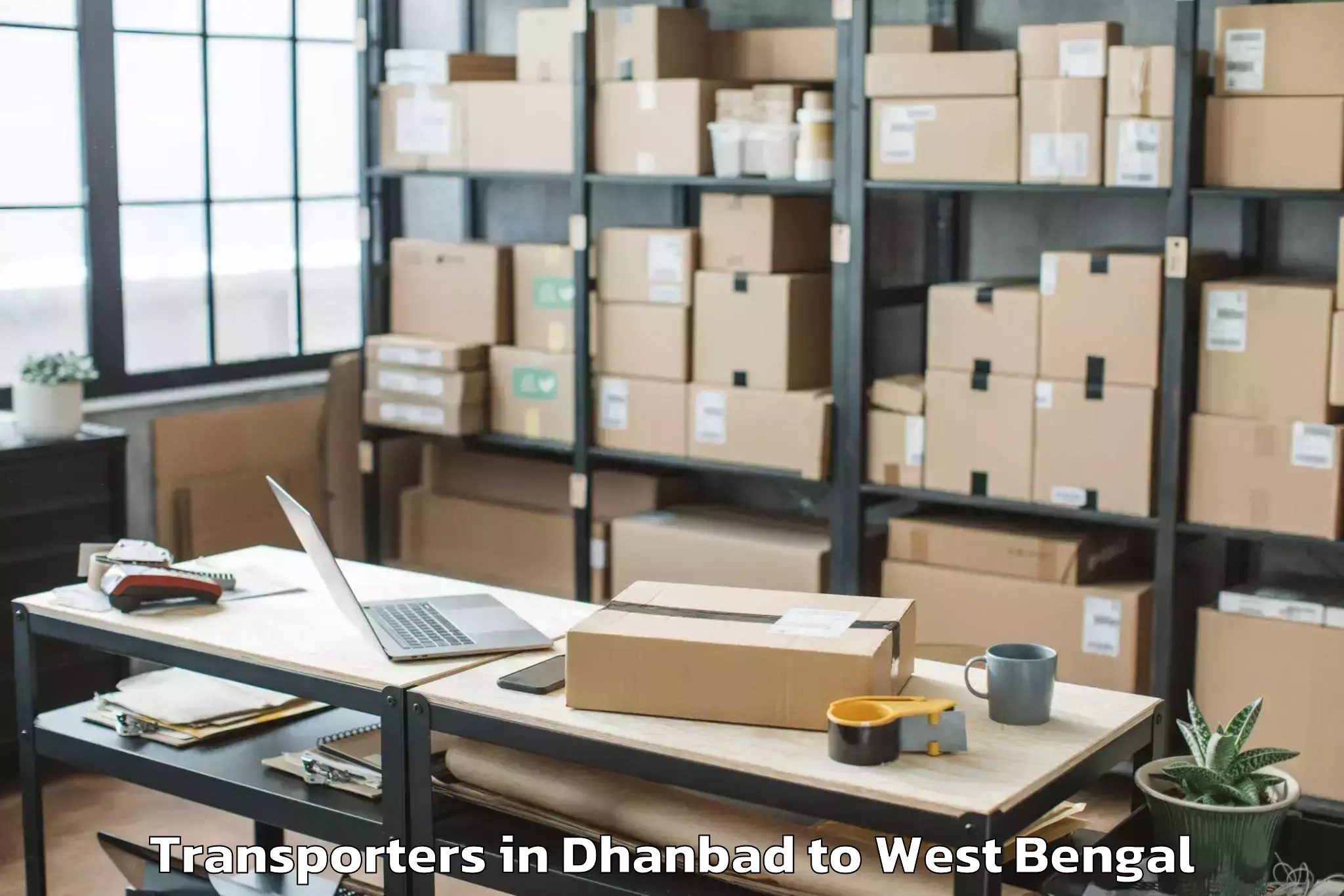 Book Dhanbad to English Bazar Transporters Online